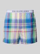 Polo Ralph Lauren Regular Fit Pyjama Shorts aus reiner Baumwolle in Bl...