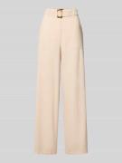 s.Oliver BLACK LABEL Loose Fit Weite Hose aus Viskose-Mix in Beige, Gr...