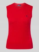 Polo Ralph Lauren Stricktop aus Baumwoll-Kaschmir-Mix in Rot, Größe XL