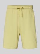 The North Face Sweatshorts mit Logo-Stitching in Neon Gelb, Größe L