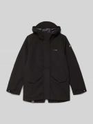 Killtec Parka mit Kapuze und Pattentaschen in Black, Größe 128