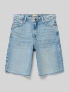 Jack & Jones Jeansshorts mit Fransen Modell 'ALEX' in Blau, Größe 140