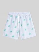 Tommy Hilfiger Relaxed Fit Shorts mit Logo-Stitching aus Leinen-Mix in...