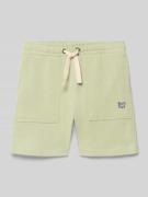Blue Seven Shorts mit elastischem Bund und Eingrifftaschen in Khaki, G...