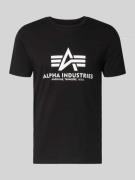Alpha Industries T-Shirt mit Logo und Rundhalsausschnitt in Petrol, Gr...