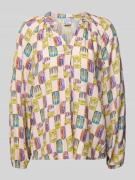 Emily Van den Bergh Regular Fit Bluse aus Viskose im Allover-Look in L...