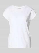 Christian Berg Woman T-Shirt mit Rundhalsausschnitt und Stitchings in ...