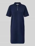 Christian Berg Woman Polokleid mit kurzem Reißverschluss in Dunkelblau...