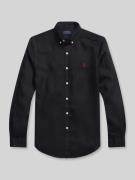 Polo Ralph Lauren Regular Fit Freizeithemd aus reinem Leinen in Black,...