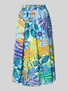 Milano Italy Glockenrock mit elastischem Bund in Blau, Größe 34