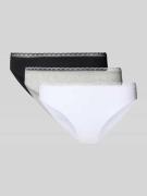 Schiesser Slips im 3er-Pack mit Spitzenbund Modell 'Rio' in Weiss, Grö...