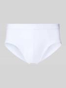 Mey Slip mit elastischem Bund und Label-Patch in Weiss, Größe L