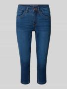 Tom Tailor Slim Fit Caprijeans aus Baumwoll-Mix in Jeansblau, Größe 26