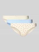 Jake*s Casual Slip mit Schleifen-Applikation im 3er-Pack in Offwhite, ...