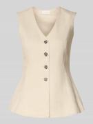 MSCH Copenhagen Weste aus Viskose-Mix mit Knopfleiste Modell 'Esterian...