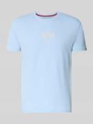 Alpha Industries T-Shirt mit Logo und Rundhalsausschnitt in Hellblau, ...