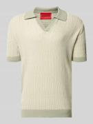 HUGO Regular Fit Poloshirt aus Baumwoll-Leinen-Mix Modell 'SEEROY' in ...