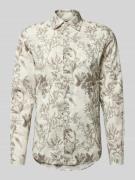 MCNEAL Regular Fit Freizeithemd aus Leinen-Baumwoll-Mix mit Kentkragen...