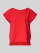 Raffaello Rossi T-Shirt mit Rundhalsausschnitt in Rot, Größe 34