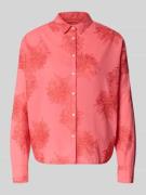 0039 Italy Regular Fit Bluse mit Stitchings Modell 'LUCY' in Koralle, ...