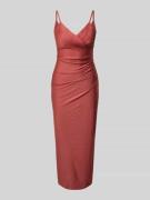TROYDEN COLLECTION Cocktailkleid mit Spaghettiträgern und V-Ausschnitt...