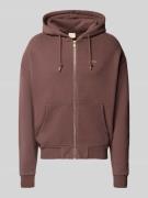 BLKVIS Sweatjacke mit Kapuze in Pflaume, Größe XS