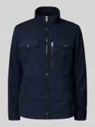 Tom Tailor Regular Fit Jacke aus reiner Baumwolle in Marine, Größe L