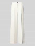 BOSS Orange Wide Leg Hose mit Bundfalten Modell 'TIWI2' in Offwhite, G...