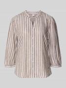 Brax Regular Fit Hemdbluse aus Leinen-Viskose-Mix Modell 'VIOLET' in H...