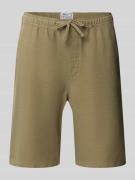 JAKE*S STUDIO MEN Shorts aus Baumwolle mit elastischem Bund in Oliv, G...