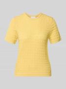 Jake*s Collection Strickshirt aus Viskose-Mix mit Rundhalsausschnitt i...