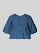 Jake*s Casual Regular Fit Bluse mit Strukturmuster in Jeansblau, Größe...