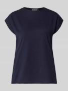 Christian Berg Woman T-Shirt mit Rundhalsausschnitt und Rollsaum in Du...