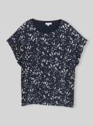 Tom Tailor Relaxed Fit T-Shirt aus Viskose in Marine, Größe L