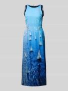 Marc Cain Maxikleid aus reinem Lyocell mit Allover-Foto-Print in Sky, ...