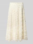 Luisa Cerano Midirock aus Tüll im Allover-Look in Weiss, Größe 38