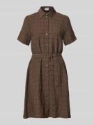 Jake*s Casual Hemdblusenkleid aus Viskose-Lyocell-Mix mit Bindegürtel ...