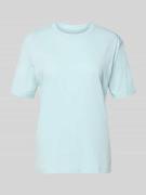 Jake*s Casual T-Shirt aus Baumwolle mit Rundhalsausschnitt in Aqua, Gr...