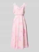 Jake*s Cocktail Knielanges Cocktailkleid mit floralem Allover-Print in...