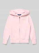 Polo Ralph Lauren Teens Regular Fit Sweatjacke aus Baumwoll-Mix in Ros...