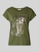 Christian Berg Woman T-Shirt mit Motiv und Rundhalsausschnitt in Oliv,...