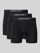 Jockey Slim Fit Trunks mit Logo-Stitching im 3er-Pack in Black, Größe ...