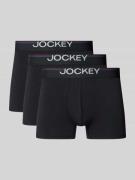 Jockey Slim Fit Trunks mit Logo-Stitching im 3er-Pack in Black, Größe ...