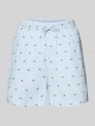TOMMY HILFIGER Comfort Fit Pyjama Shorts aus reiner Viskose in Hellbla...