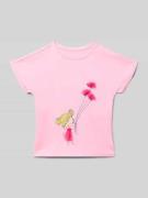 Blue Seven Regular Fit T-Shirt mit Motiv-Print in Rosa, Größe 104