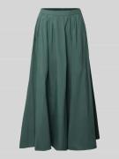 ROBE LÉGÈRE Midirock mit gelegten Falten in Gruen, Größe 34