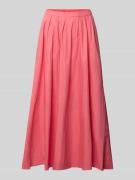 ROBE LÉGÈRE Midirock mit gelegten Falten in Pink, Größe 34