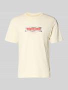 Jack & Jones T-Shirt mit Logo und Rundhalsausschnitt in Ecru, Größe L