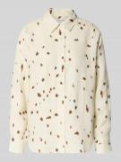 Samsøe Samsøe Regular Fit Leinenbluse im Allover-Look Modell 'LOVES' i...