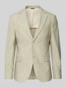 MCNEAL Sakko aus Leinen-Mix mit Pattentaschen in Dunkelgruen, Größe 10...